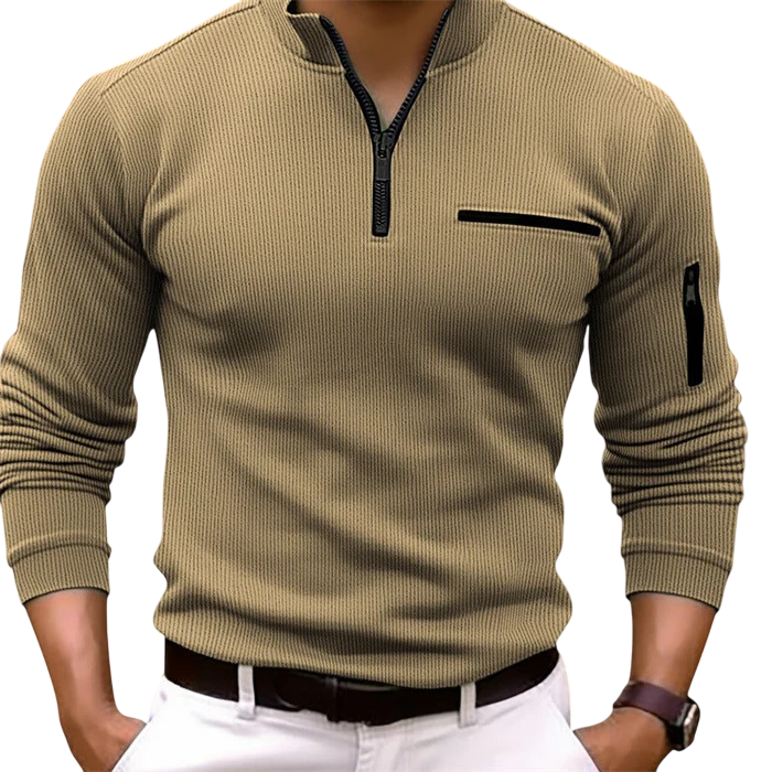 Josef | Košile s dlouhými rukávy a zipem