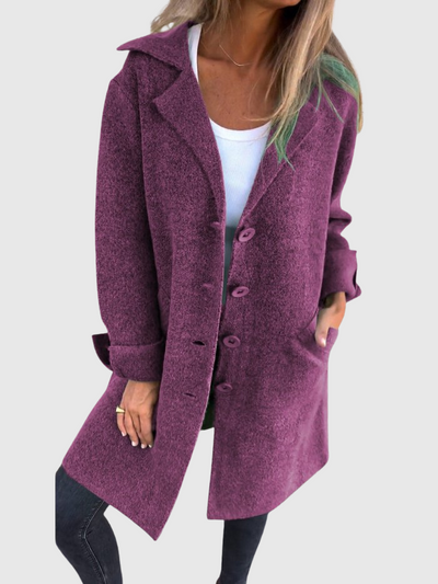 Léonie | Uvolněný dlouhý podzimní kabát