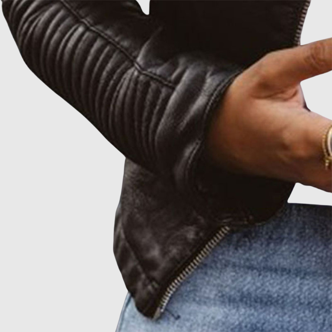 Kristi | Elegantní kožená bunda