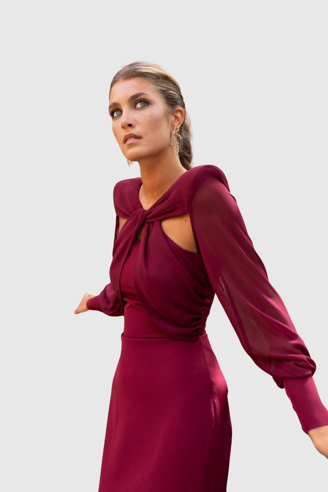 TIANA - ELEGANTNÍ MIDI ŠATY