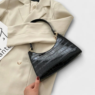 Valerie | Lesklá kožená taška přes rameno