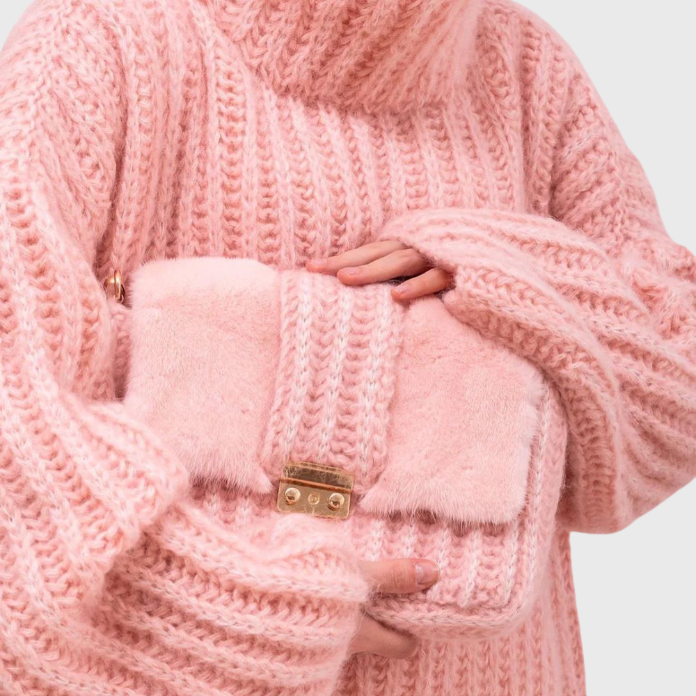 Kateřina - Dámský pulovr s dlouhým rukávem a kapucí