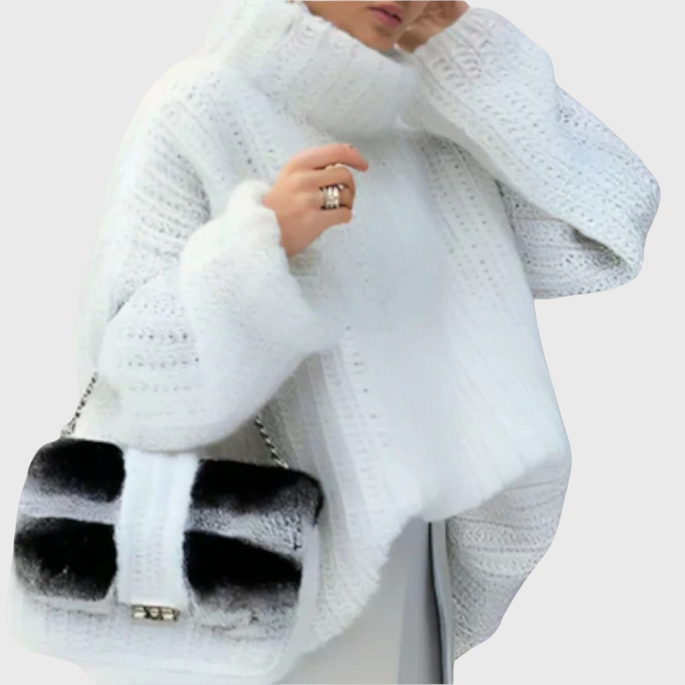 Kateřina - Dámský pulovr s dlouhým rukávem a kapucí