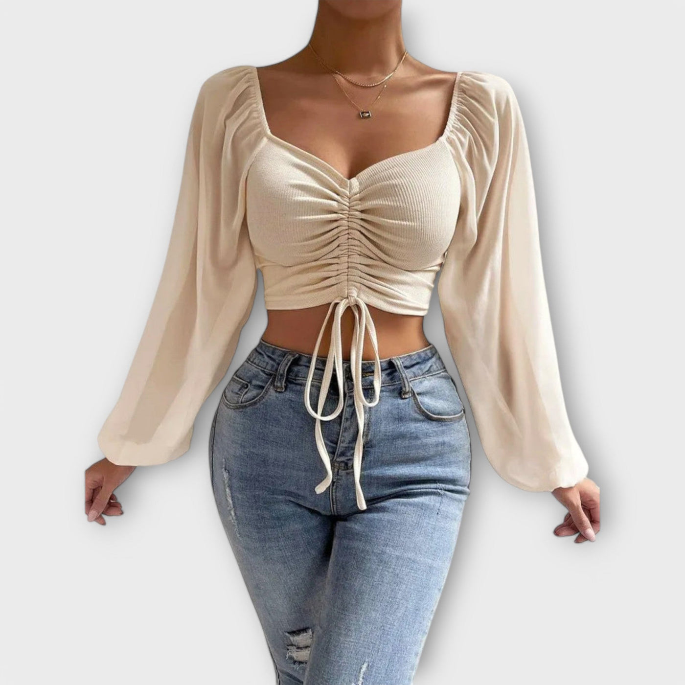 Jacqueline | Volánová večerní blůza