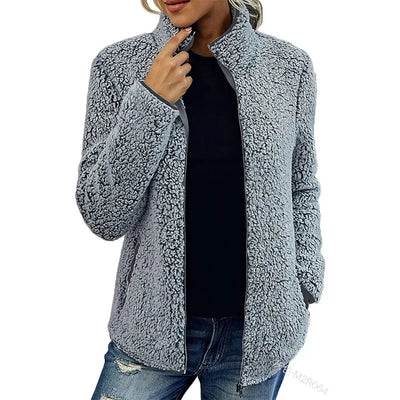 Vilibalda | Elegantní casual fleece bunda